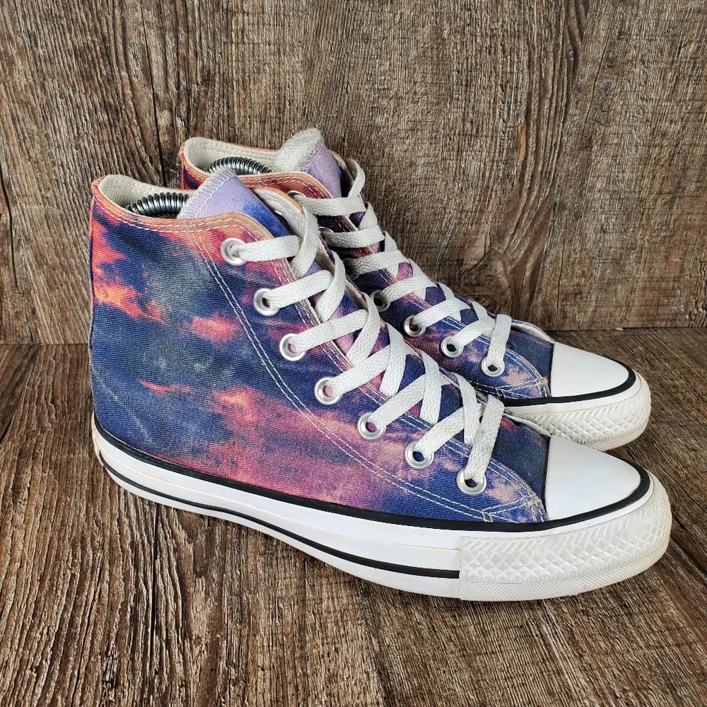 Converse All Star Chuck Taylor Hi Women's Size 6 Sunset Blue Purple Shoes